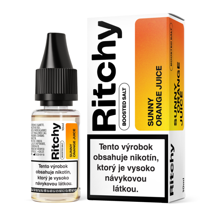 10 ml Sunny Orange Juice Ritchy Salt e-liquid - 10 mg/ml