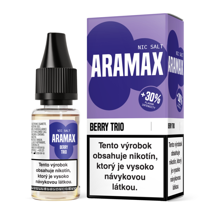 10 ml Berry Trio Aramax Salt e-liquid - 10 mg/ml