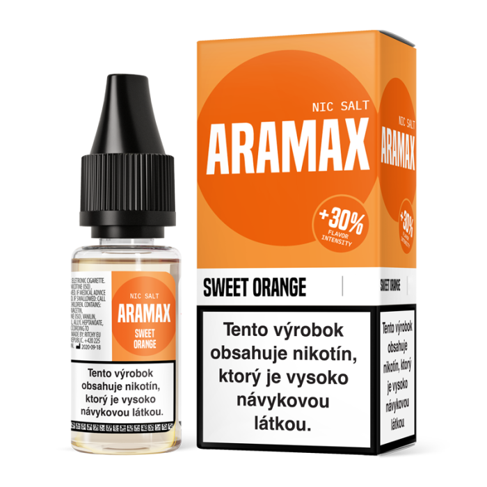 10 ml Sweet Orange Aramax Salt e-liquid - 10 mg/ml