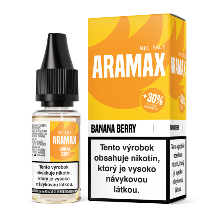 10 ml Banana Berry Aramax Salt e-liquid - 20 mg/ml