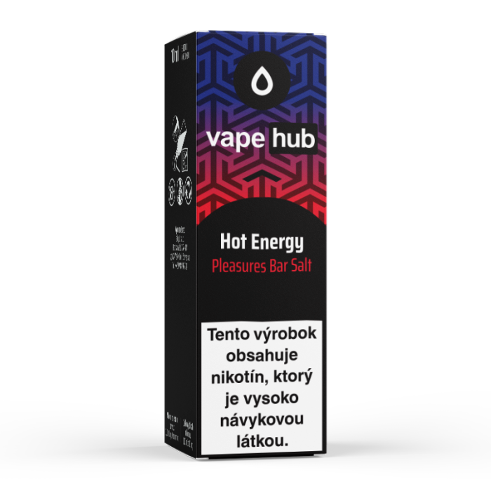 10 ml Hot Energy Vapehub Pleasures Bar Salt e-liquid - 10 mg/ml