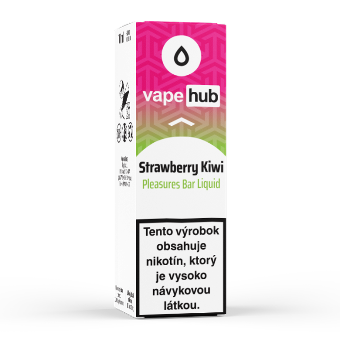 10 ml Strawberry Kiwi Vapehub Pleasures Bar e-liquid - 12 mg/ml