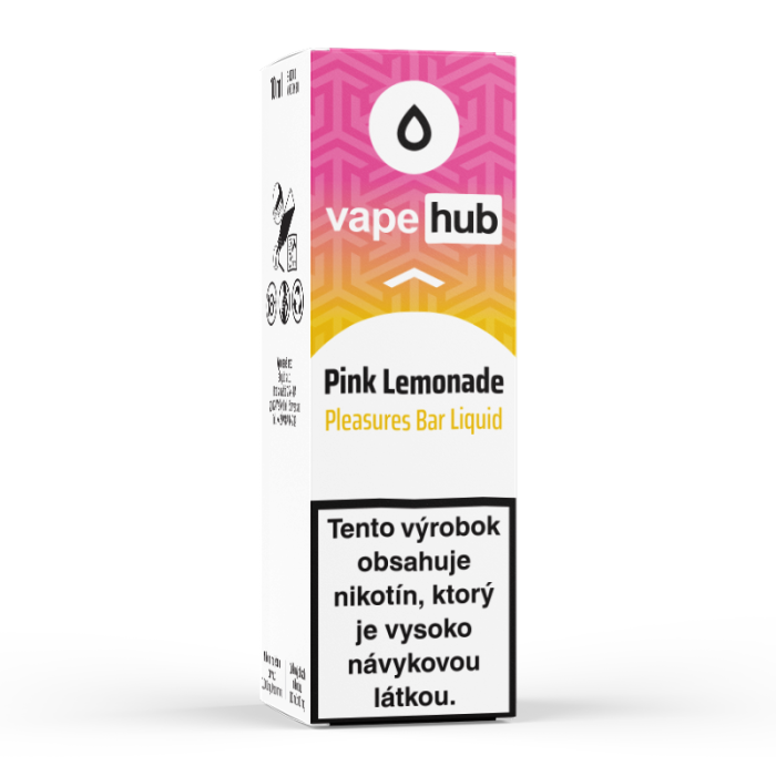 10 ml Pink Lemonade Vapehub Pleasures Bar e-liquid - 0 mg/ml