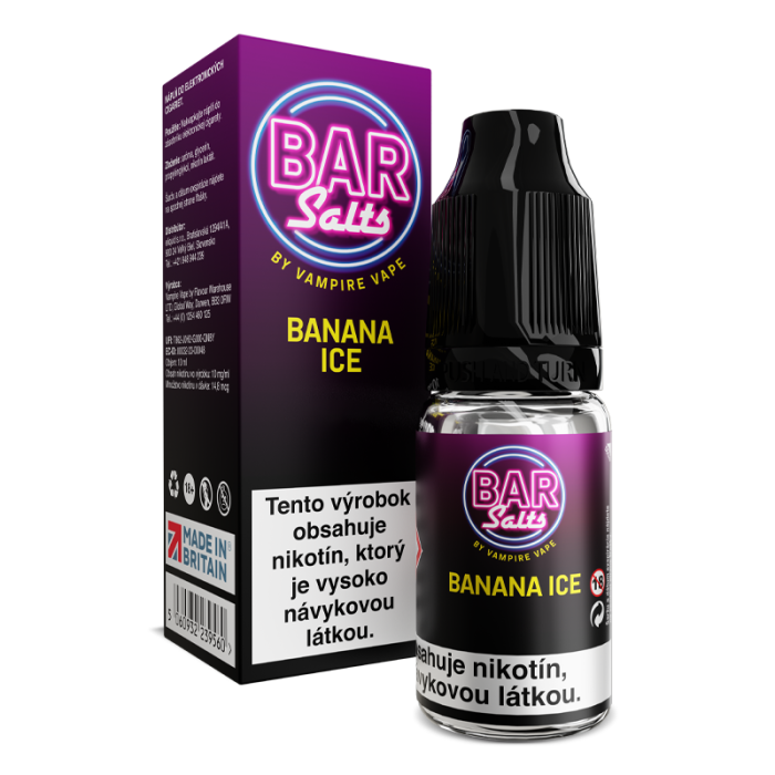 10 ml Banana Ice Bar Salts Vampire Vape e-liquid - 10 mg/ml