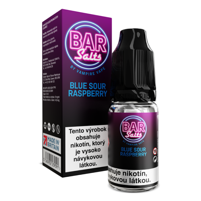 10 ml Blue Sour Raspberry Bar Salts Vampire Vape e-liquid - 20 mg/ml
