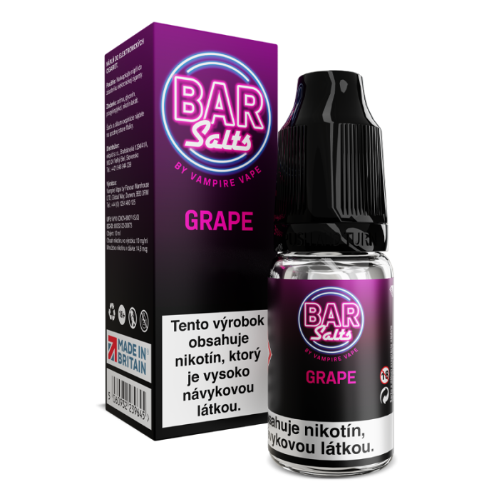 10 ml Grape Bar Salts Vampire Vape e-liquid - 20 mg/ml