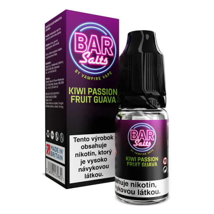 10ml Kiwi Passionfruit Guava Bar Salts Vampire Vape e-liquid - 10mg/ml