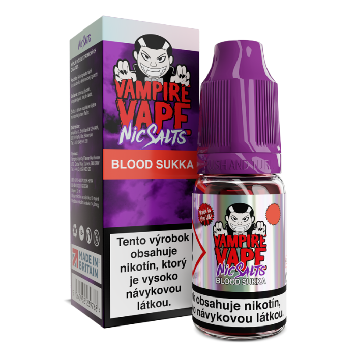 10 ml Blood Sukka Nic Salts Vampire Vape e-liquid - 20 mg/ml