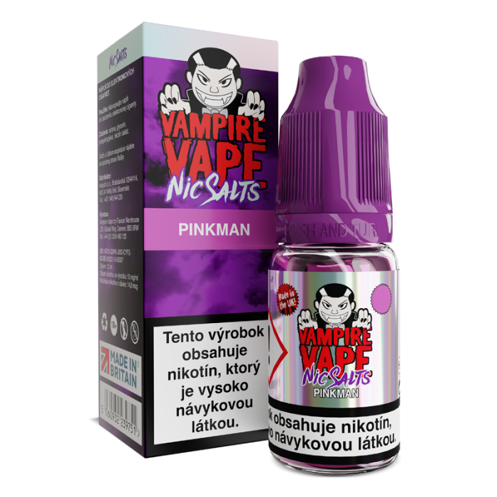 10 ml Pinkman Nic Salts Vampire Vape e-liquid - 10 mg/ml