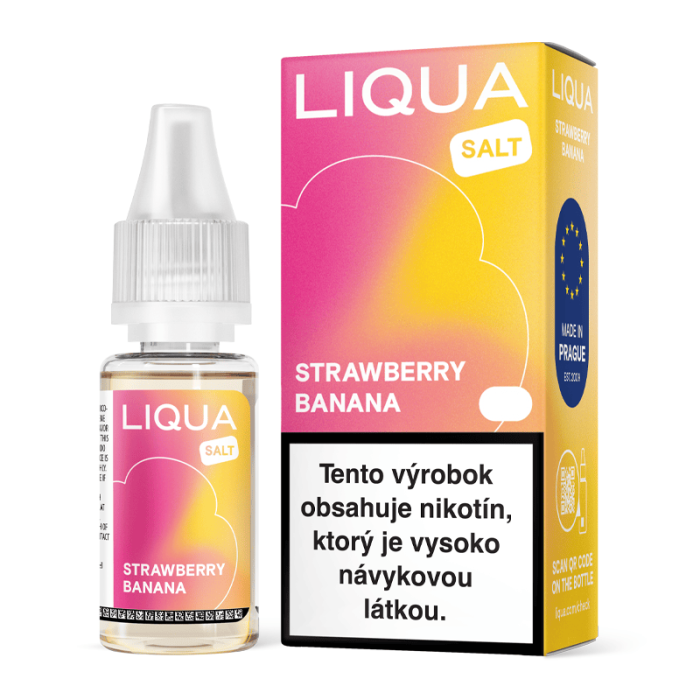 10 ml Strawberry Banana Liqua Salt e-liquid - 10 mg/ml