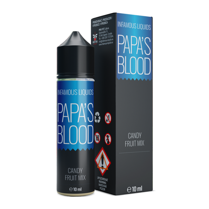 Papa's Blood INFAMOUS Originals longfill - 10ml/60ml
