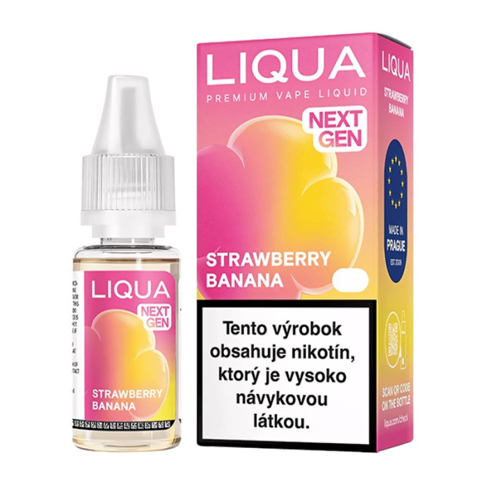 10 ml Strawberry Banana LIQUA eliquid - 12 mg/ml