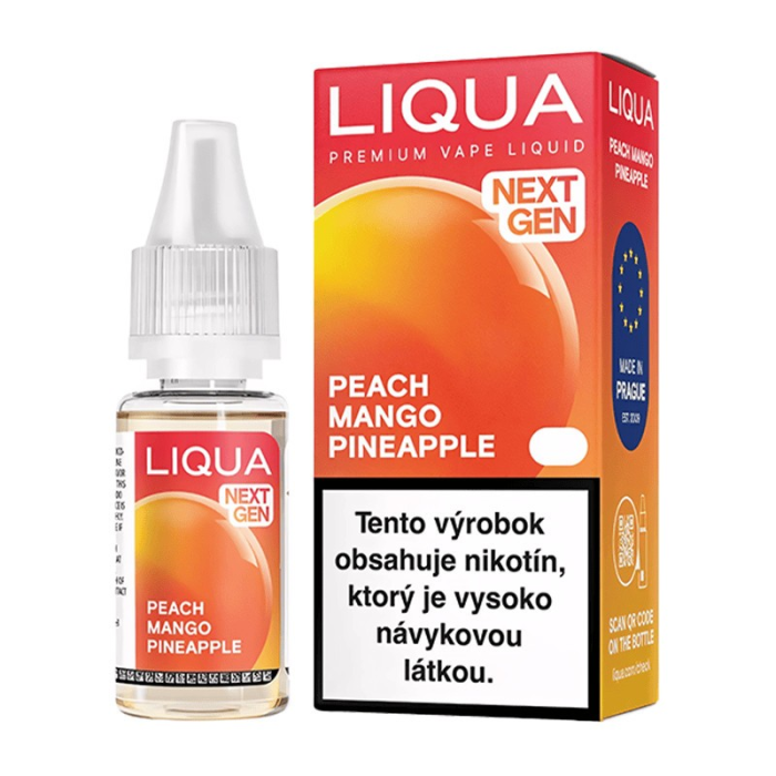 10 ml Peach Mango Pineapple LIQUA eliquid - 6 mg/ml