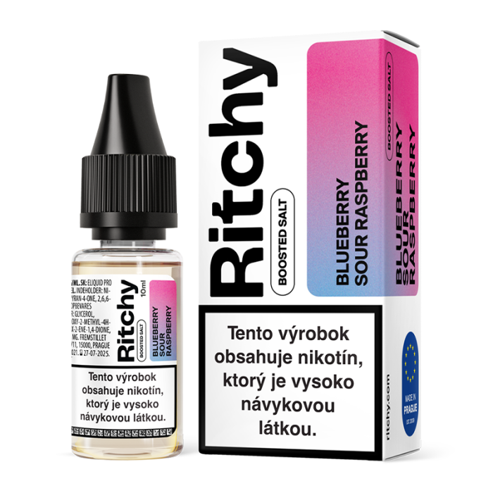 10 ml Blueberry Sour Raspberry Ritchy Salt e-liquid - 10 mg/ml