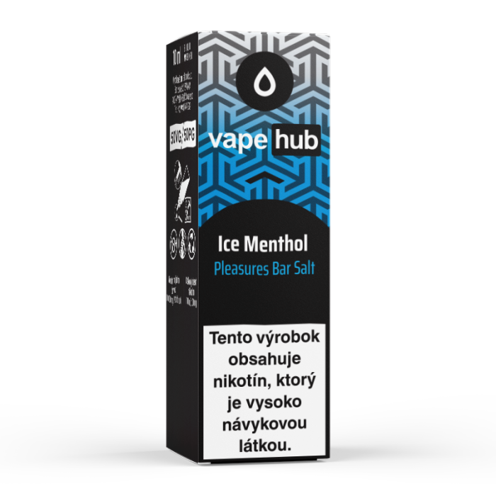 10 ml Ice Menthol Vapehub Pleasures Bar Salt e-liquid - 10 mg/ml