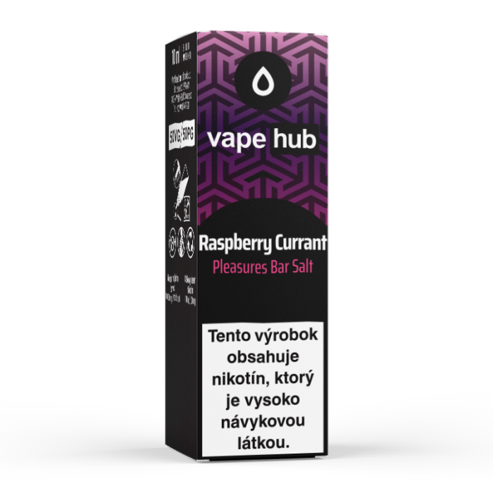 10 ml Raspberry Currant Vapehub Pleasures Bar Salt e-liquid - 20 mg/ml