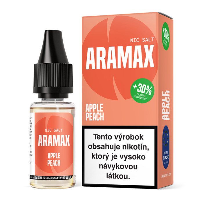 10 ml Apple Peach Aramax Salt e-liquid - 10 mg/ml