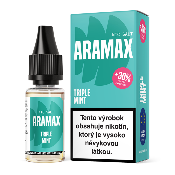 10 ml Triple Mint Aramax Salt e-liquid - 20 mg/ml