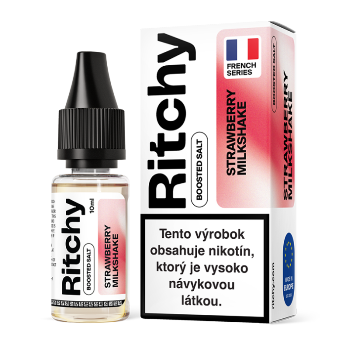 10 ml Strawberry Milkshake Ritchy Salt e-liquid - 20 mg/ml