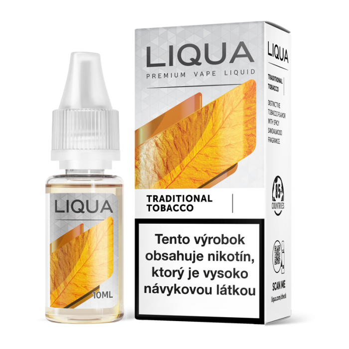 10 ml Traditional Tobacco Liqua e-liquid - 0 mg/ml