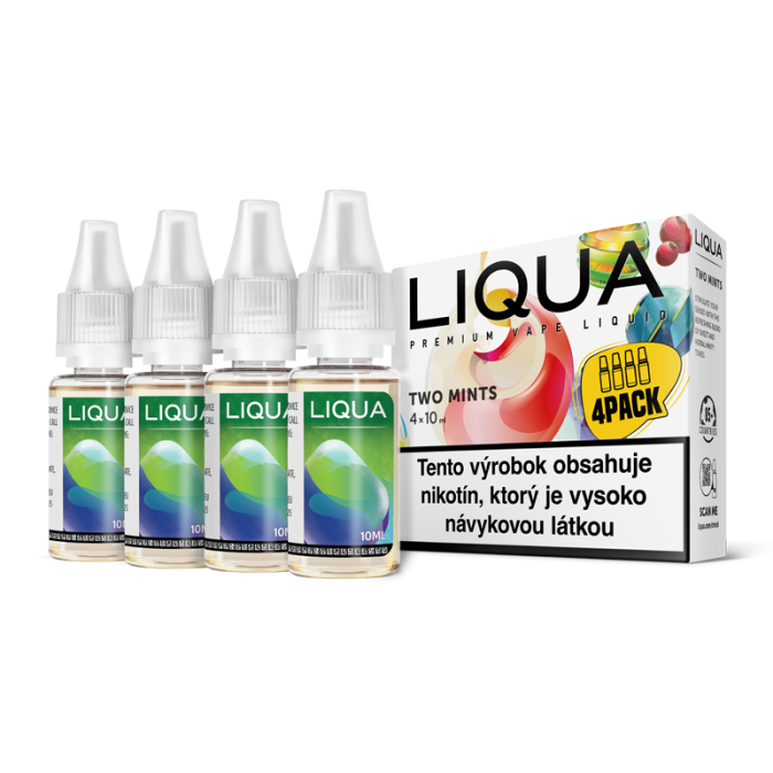 4-PACK Two Mints Liqua e-liquid - 3 mg/ml