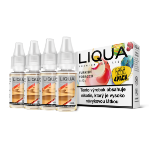 4-PACK Turkish Tobacco Liqua e-liquid - 12 mg/ml